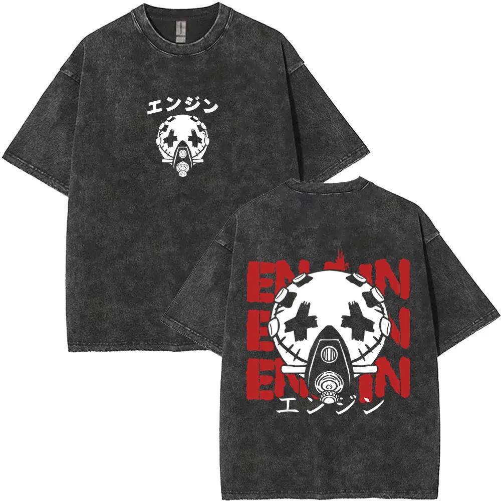 Anime Gachiakuta Oversized Washed T Shirt Anime Vintage Gothic Graphic Print Short Sleeve Streetwear Y2K Summer Casual Workout