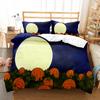 Pumpkin Lantern Duvet Cover Set Polyester Comforter Cover King Queen Full Twin Size Bedding Set With Pillowcase Halloween Gift