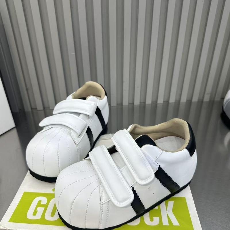 Velcro ugly cute shell head bread shoes women's new versatile inner height increase casual sports small board shoes