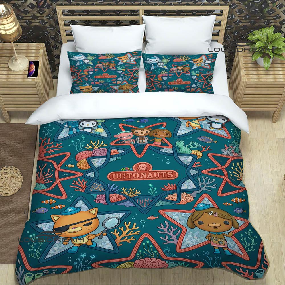 3D The-Octonauts Printed Bedding Sets Exquisite Bed Supplies Set Duvet Cover Comforter Set Bedding Set Luxury Birthday Gift