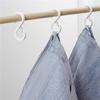 Wear-resistant Windproof Lock Hook S Shaped Shower Curtain Hooks Practical Crossbar Clothes Hook