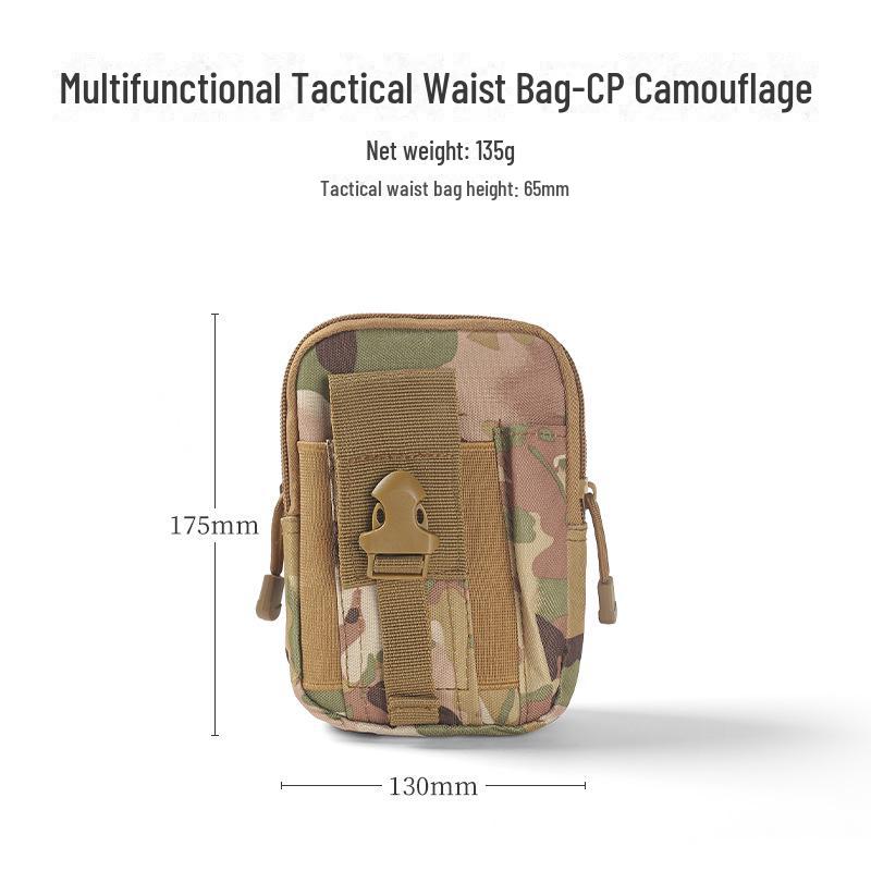 Men's Waterproof Tactical Waist Bag for 5.5/6-inch Phones - Multi-Function Outdoor Running Belt Bag