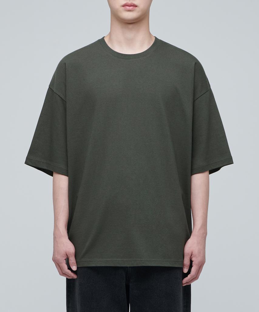 Musinsa Standard Extra Oversized Crew Neck T-Shirt [Dusty Khaki]