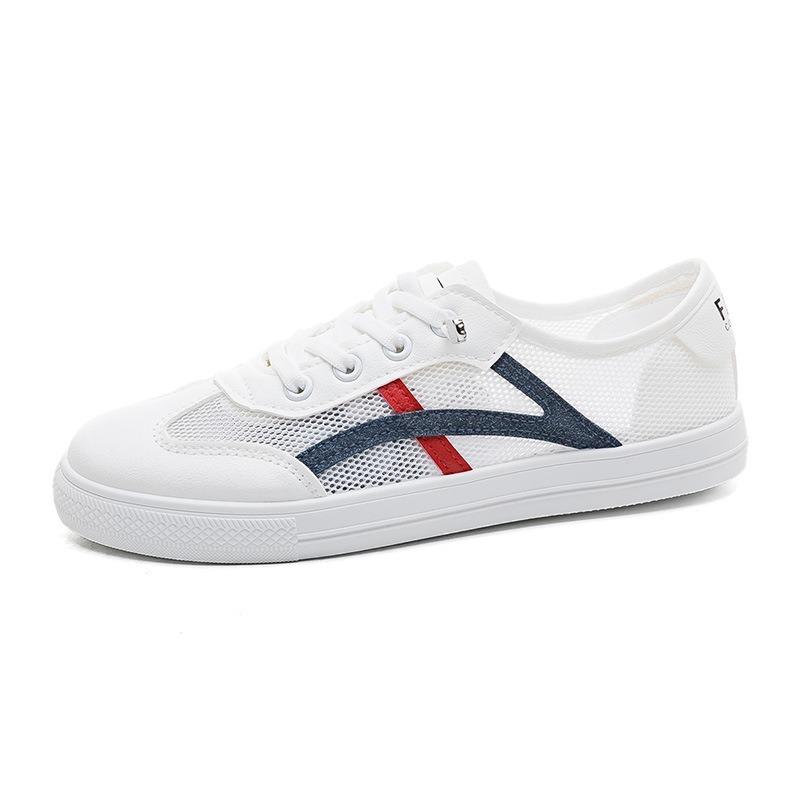 Summer New Breathable Little White Shoes Female Tide Student Mesh Versatile Casual Board Shoes Flat Shoes