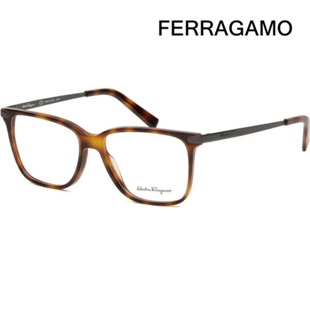 Eyeglass Frame SF2877 068 Transparent Leopard Print Square Lightweight Horn-rimmed