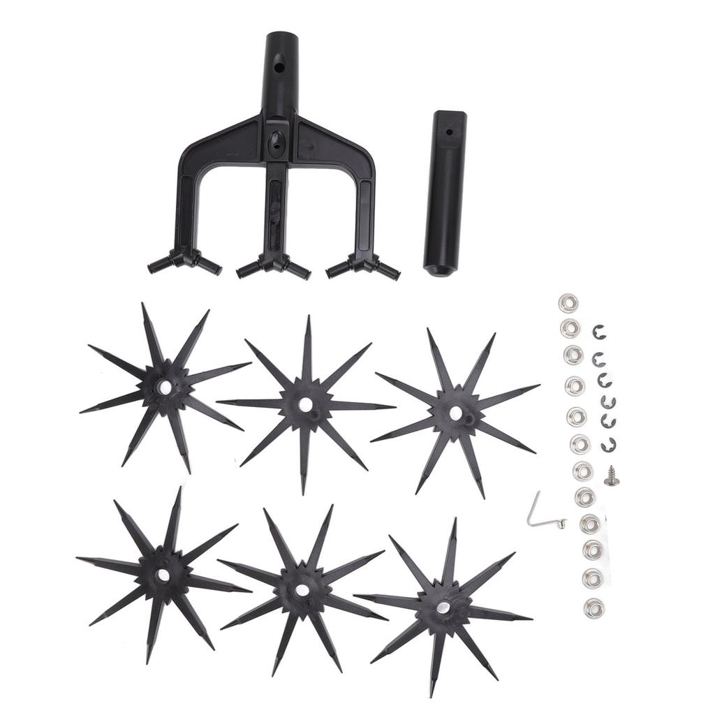 Scarificator de sol de grădină, rezistent la uzură, scarificator ventilat 2 în 1, rotiță rotativă pentru grădină