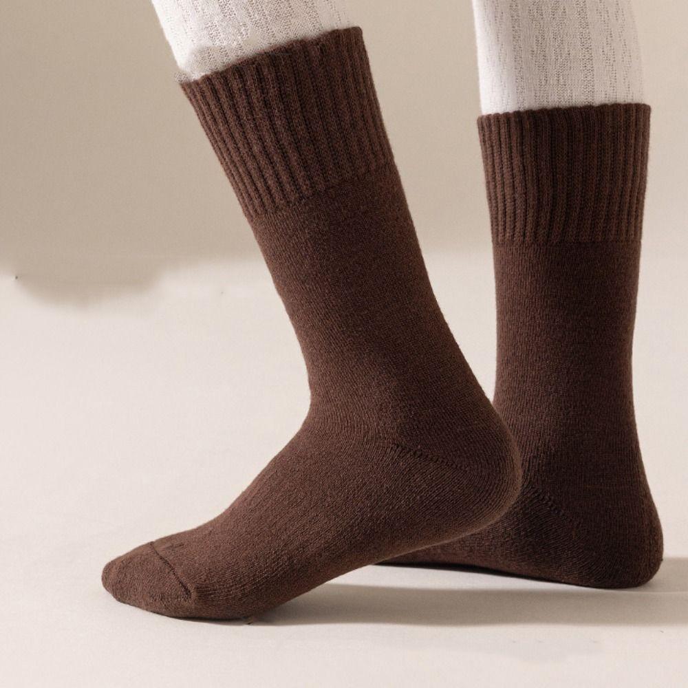 5Pairs Short Tube Kids Thicken Socks Warm Children's Winter Socks Girls Floor Plush Socks  Children