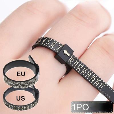 1 STÜCK Ringgrößenmessset Wiederverwendbares Fingergrößenmessgerät Messwerkzeug US/EU-Ringgrößenwerkzeuge