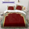 Muslim Pattern Bedding,Quilt Set Quilt Cover Pillowcase Home Birthday Gift (1 * Duvet Cover + 2 * Pillowcase, Without Core)