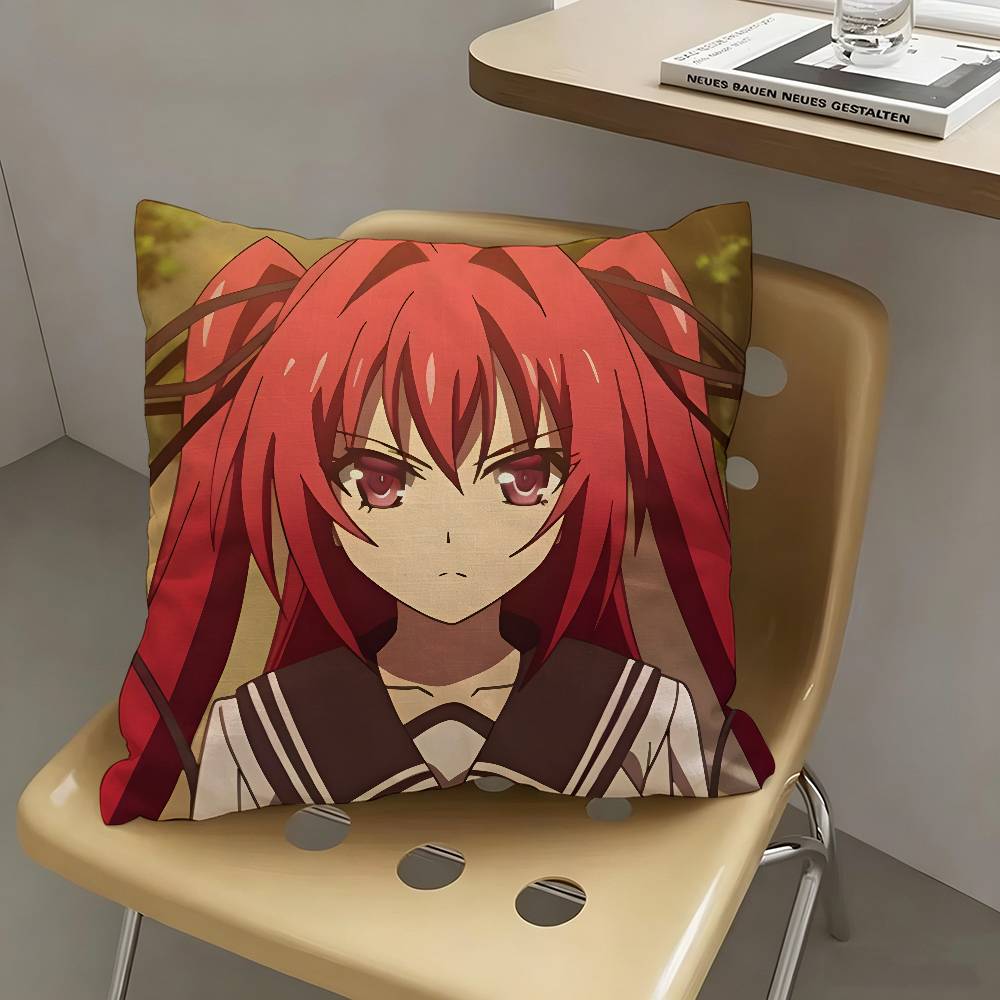 1pc Mio Naruse Anime Characters Pillow Case Fashion Square Pillowcase Bedroom Sofa Room Ins Decoration Leisure