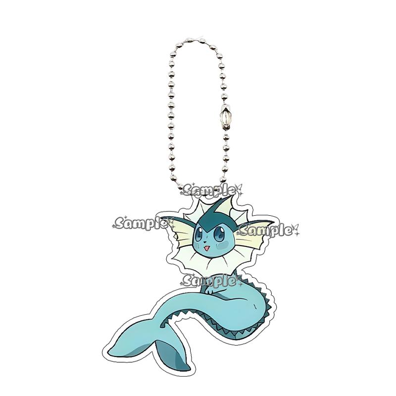 PKM Umbreon Jolteon Glaceon Vaporeon Eevee Anime Cartoon Accessory Acrylic Keychain Backpack Decoration Charm Pendant Gifts Toys