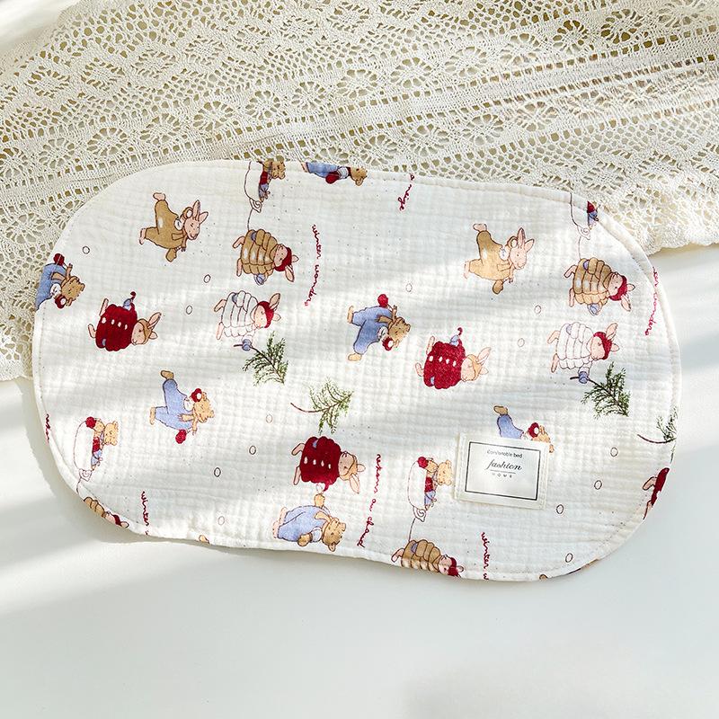 Anti Vomiting Milk Pillo Comfortable Cloud Pillow for Newborns Low Flat Pillow for Infants Eight Layer Gauze Pillow for Children