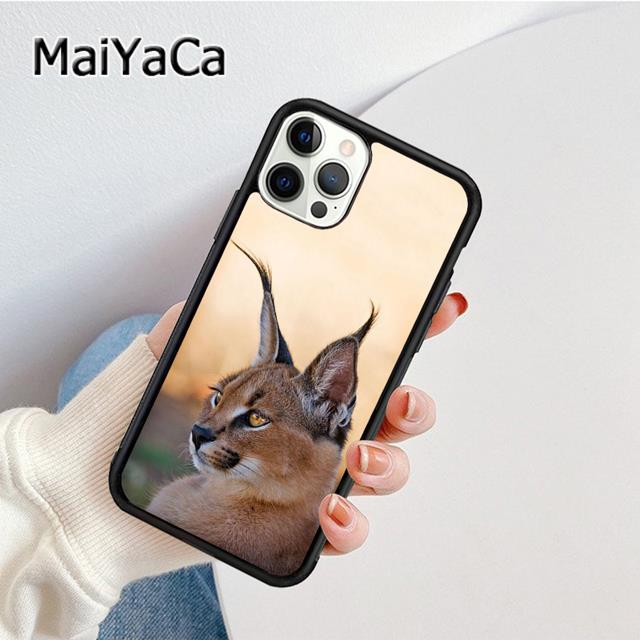

MaiYaCa African Lynx Caracal Big Cat Phone Case Cover For iPhone 17 Air 16 16e 15 plus 11 12 13 14 pro max coque iPhone 11pro max
