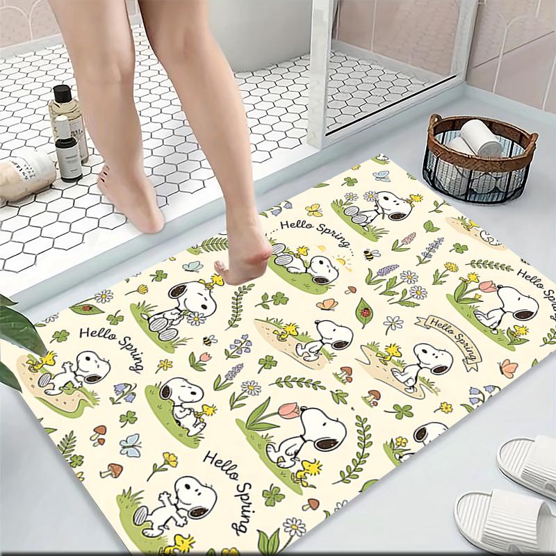 Snoopy'S Adventure Carpet Rug Soft Washable Anti Slip Home Living Room Sofa Mats Personalized Christmas Rug