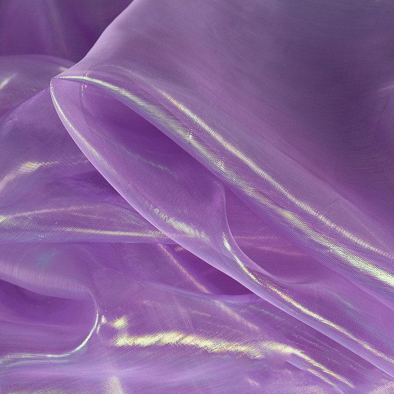 Laser Farbverlauf Organza Stoff Kleid DIY Handgemachtes Kleidungsstück Stoff Weiches Garn Bühnenhintergrund Dünner Stoff Nähen Farbverlauf Tüllstoff