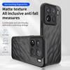 KEYSION Matte Translucent Black Phone Case for Xiaomi 15T 15T Pro 5G Soft Silicone+PC Clear Shockproof Cover for Xiaomi 15T Pro
