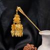 Ethnic Style Golden Tassels Hair Fork Ancient Ethnic Style Hair Sticks  Festival