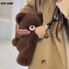 Bear Tummy Time Bag Plush Doll Crossbody Bag New Personality Female Cute Soft Backpack