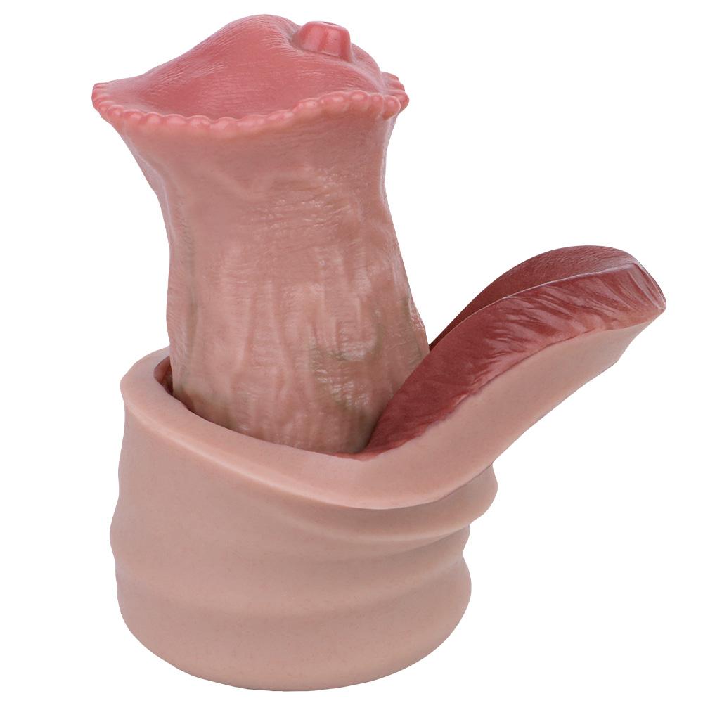 SXXY Realistischer Hohl-Dildo Mit Anti-Drop-Cockring Männlicher Penis-Verlängerungshülse Für Männer Verzögerte Ejakulation Paare Sex-Werkzeuge