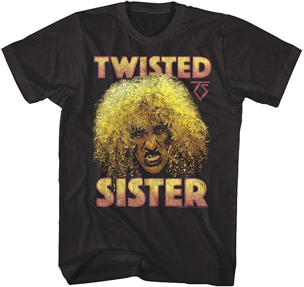 Twisted Sister Dee Snider Lead er Men s T Shirt Glam Rock Mens Natural Band Concert Tour 3XL