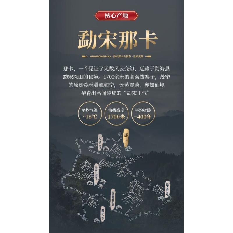 357g Yunnan Mengsong Na Ka Ancient Tree Naka Pu'er Pu-erh Teekuchen Puer Tee