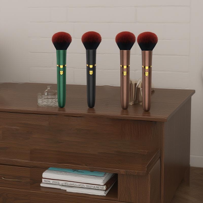 2 In 1 Electric Multi-Function Soft Fluffy Portable Foundation Brush Vibration Makeup Brush Rechargeable Detail Makeup Tools