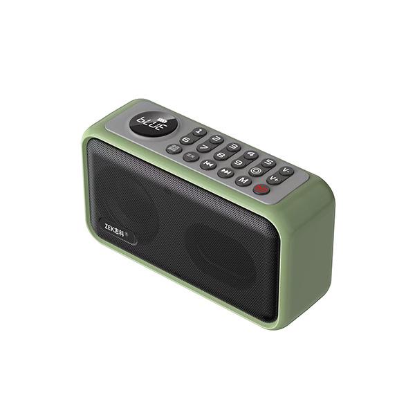 

Zhike K76 Bluetooth Speaker: Multifunctional Audio Player with Card Slot & Radio зелений