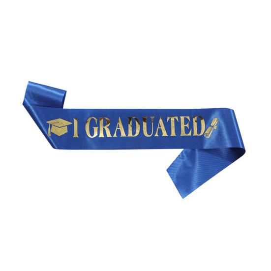 Graduation Sash Class of 2026 Grad Honor Sash I Graduated Satin Sash for Congrats Graduates Party Supplies