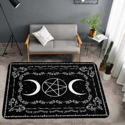 Mond Magie Hexe Journal Teppich 3D Gedruckt Große Teppich Celestial Boho Tarot Matte Wohnzimmer Badezimmer Matte Anti-rutsch