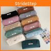 Minimalist Retro Velvet Solid Color Pencil Case Soft Texture Korean Style Gift For Students