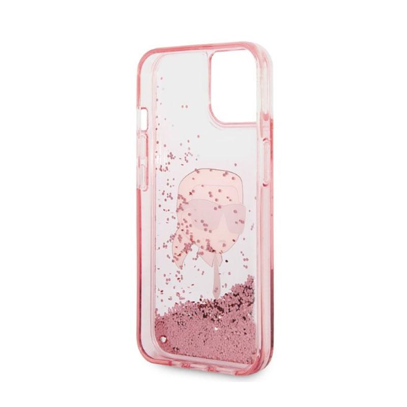 Karl Lagerfeld Liquid Glitter Nft Karl's Head - Etui Iphone 14 Plus (Różowy)