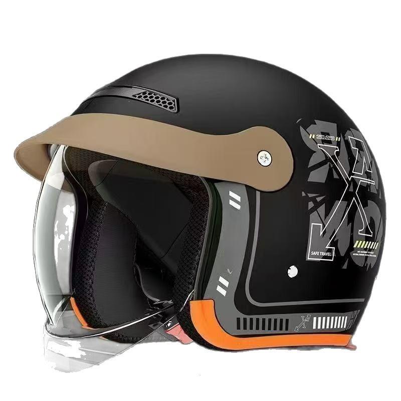 Unisex Electric Vehicle Helmet - All-Season, Full-Face Safety Helmet for Scooters and Motorcycles