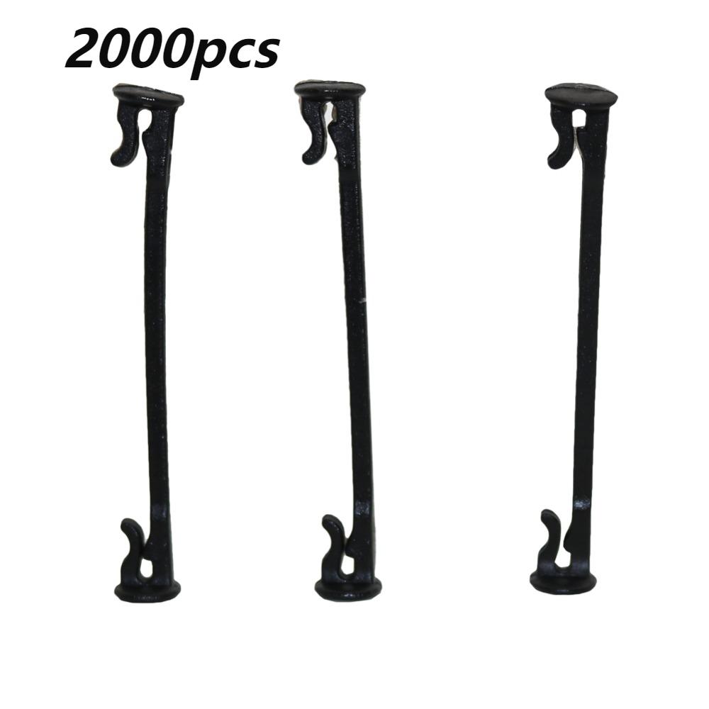 1000~2000Pcs Garden Plants Vines Fixed Clips Tied Buckles Lashing Hook for Kiwi Grape Cucumber Tomato Stems Fastener Gadgets