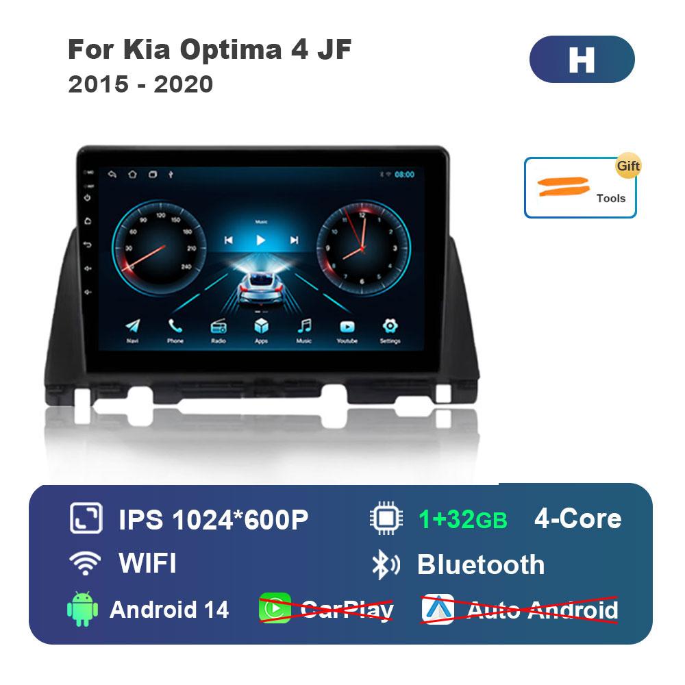 

Bluetooth Android 14 Система WiFi для Kia Optima 4 JF 2015 - 2020 Автомобильный радиоприемник Мультимедийный проигрыватель DSP Стерео GPS 4G Разделенный экран