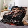 1PC The Vampire Patterned Flannel Blanket Suitable For All Seasons for Home Decor Warmth and Comfort Gifts Holiday Present
