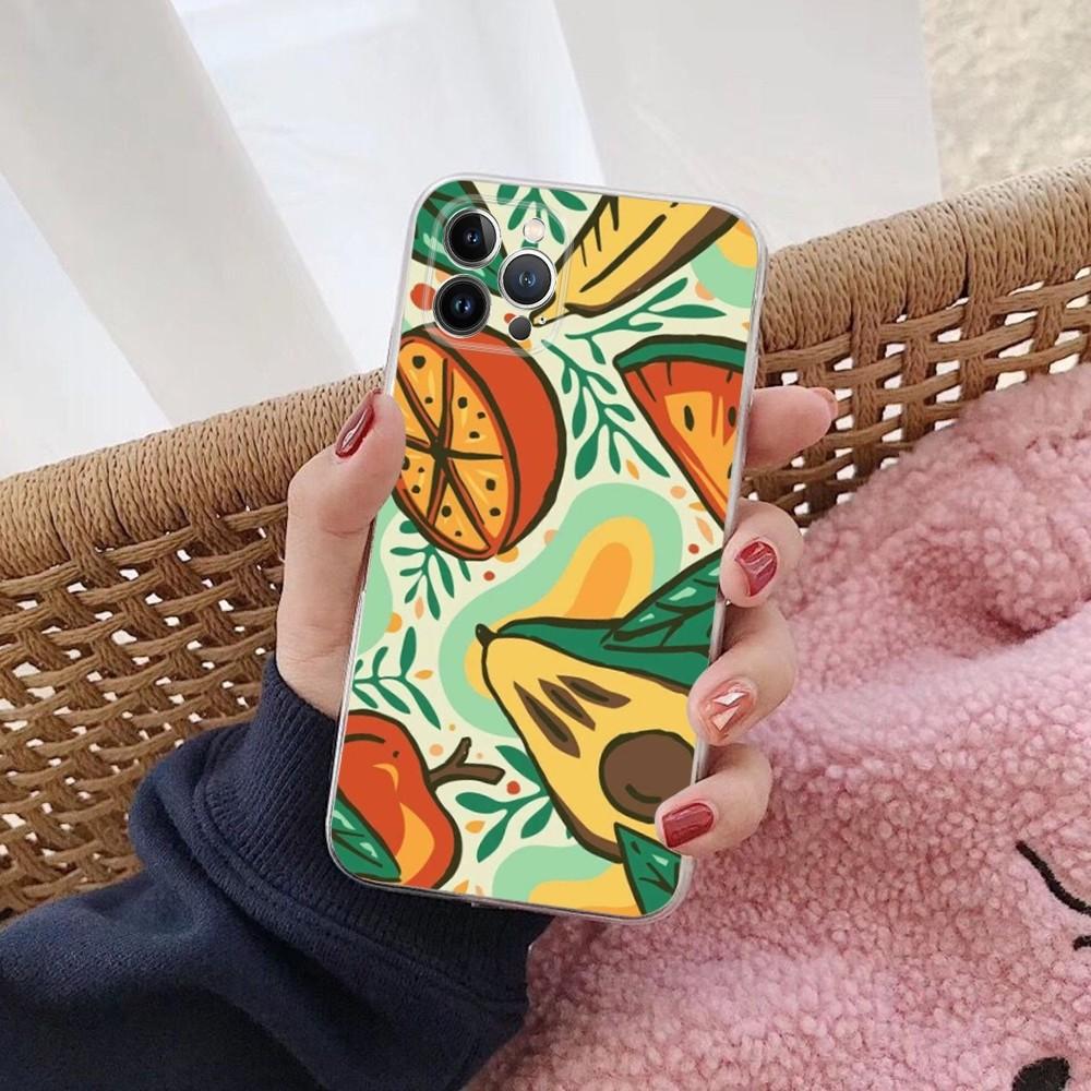 

Summer Fruit Phone Case For iPhone 14 13 12 Mini 11 Pro XS Max X XR SE 6 7 8 Plus Soft Silicone Cover iPhone 13