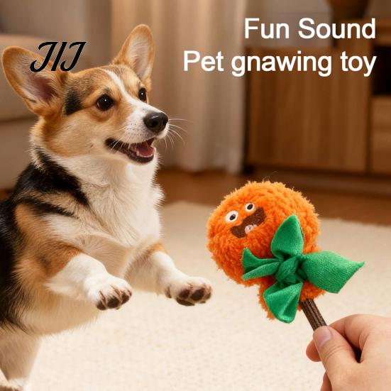 Tug of War Rope Toys for Pets Halloween Dog Squeaky Chew Toy, Funny Pumpkin Grim Reaper Spider Ghost Pet Gifts Plush Stuffed Toy Small, Medium, Large