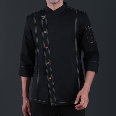 Herren Langarm Koch Overalls Herbst und Winter Hotel Restaurant Catering Hotel Arbeit Langarm Oberteile