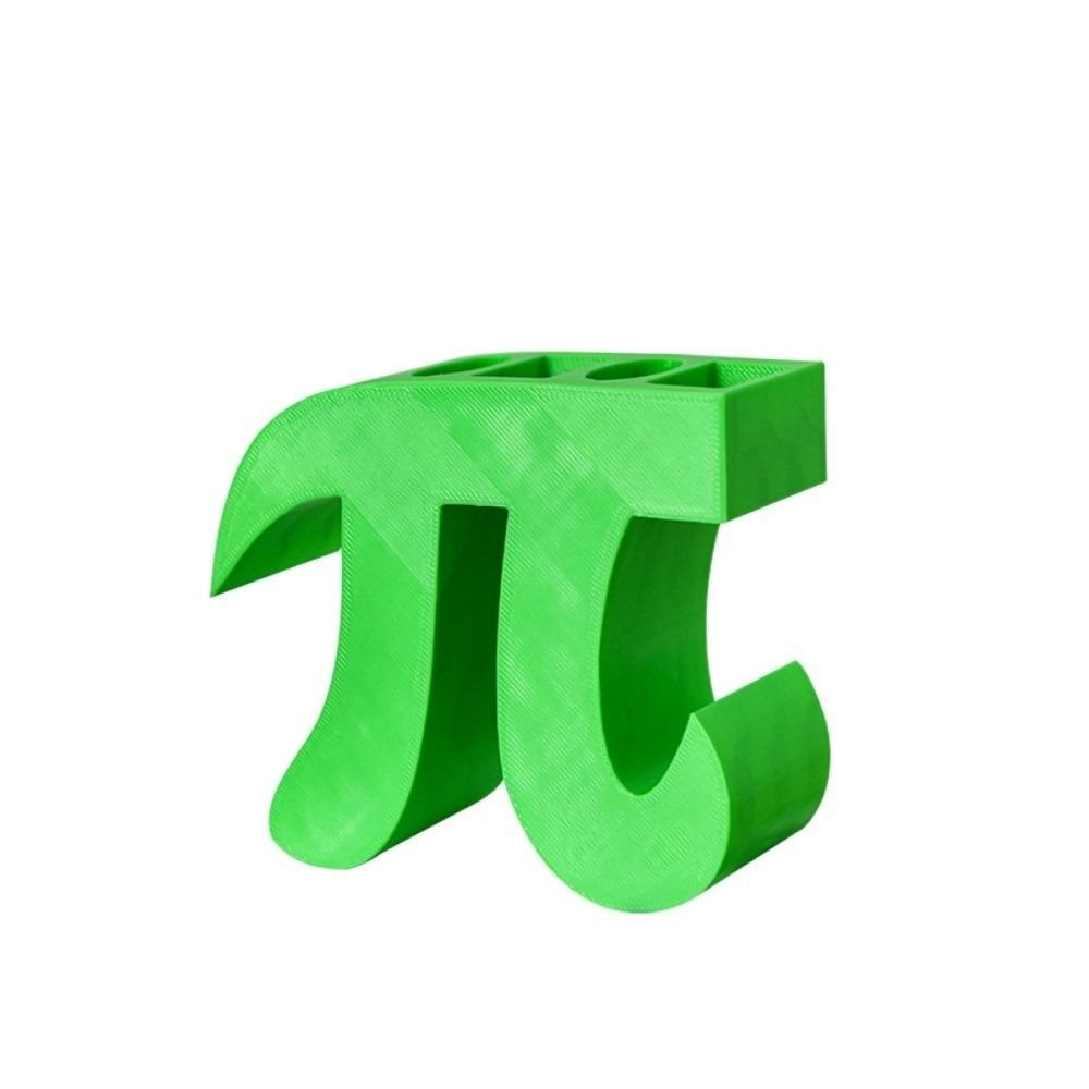 

Green Pi Pen Holder Creative Stationery Box Durable 3.14 Pi Day Gift Desktop зелёный