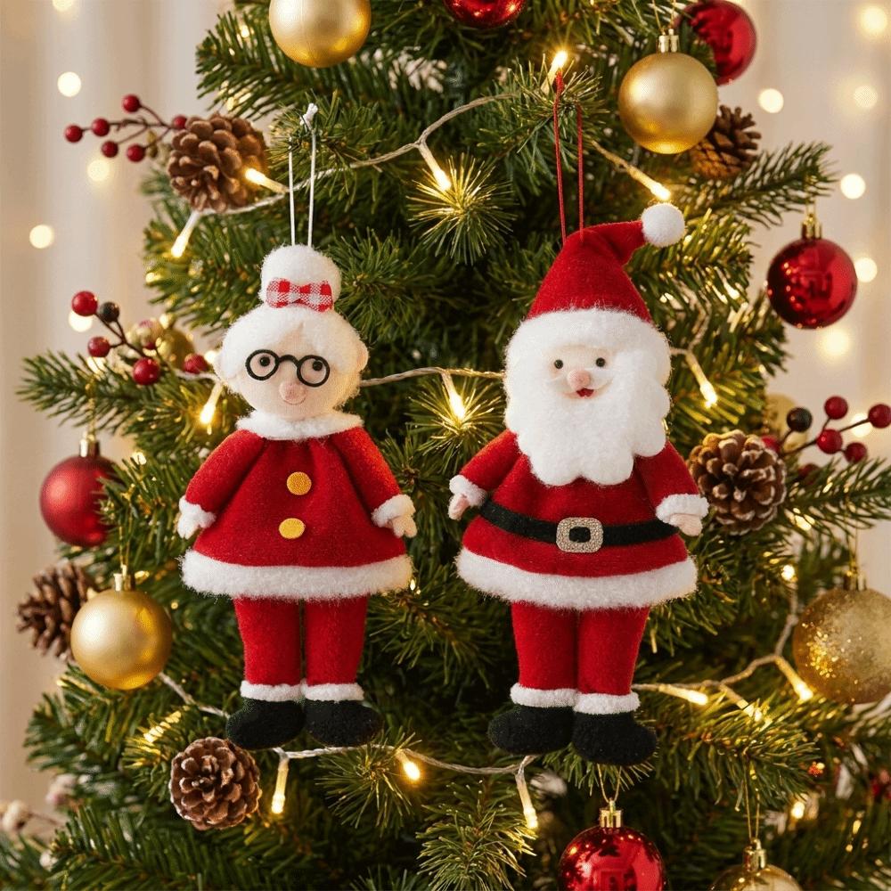 Exquisite Santa Claus Hanging Pendant Creative Xmas Hanging Decoration Christmas Tree Decor