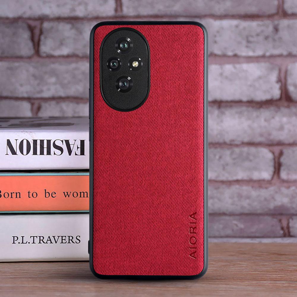 Case for Honor 90 Lite 70 50 200 Lite Pro Smart Honor 20 Nova 5T 5G Leather Master Hard Textile Leather Fashion Phone Cover Case