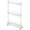 Slim Kitchen Wagon Tower White 7151, Approx. W38xD12xH66cm