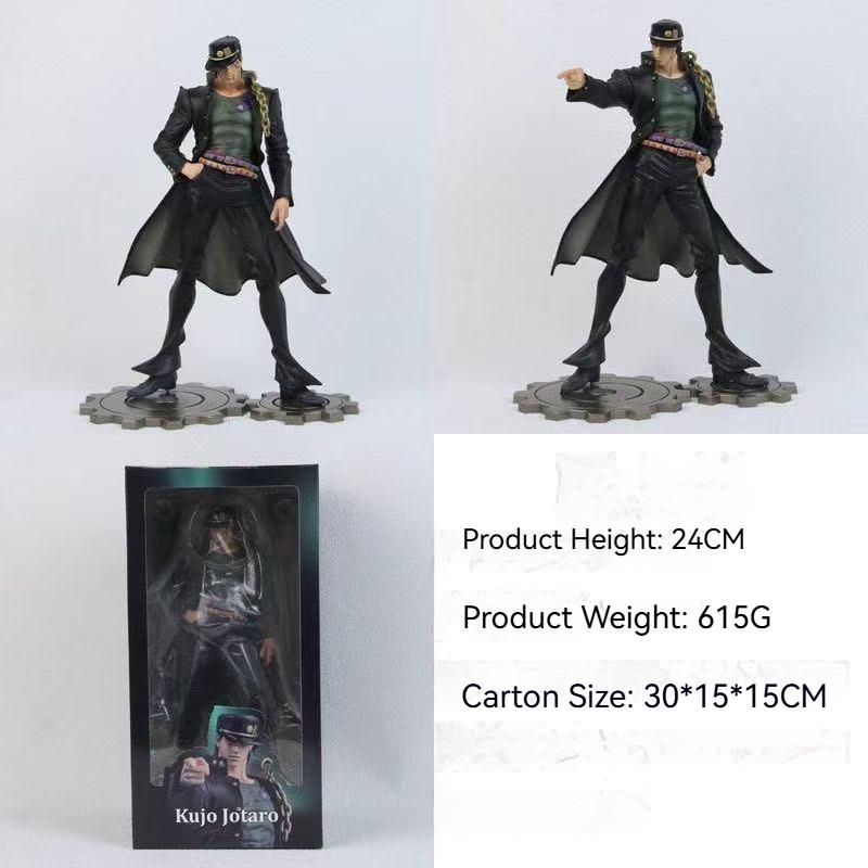 Jojo'S Bizarre Adventure Jotaro Kujo Figure Anime Model Desktop Ornament Home Decoration Statue Collectible Toys Surprise Gift