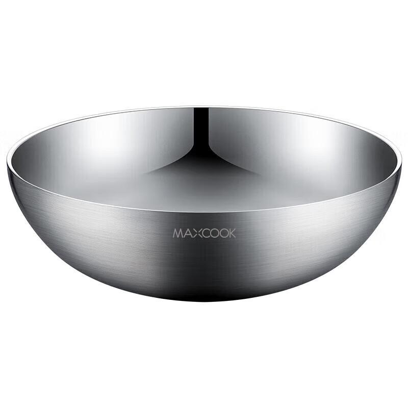 MAXCOOK 304 Stainless Steel Double-Layer Insulated Japanese Style Bowl