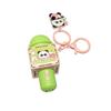 Originality Style Mini Microphone Keychain Cartoon Panda Recording Microphone Keychain  Gift Giving