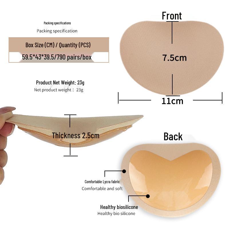Cross-Border Silicone Nipple Covers: Invisible, Self-Adhesive, Thick, Seamless Lingerie Pads