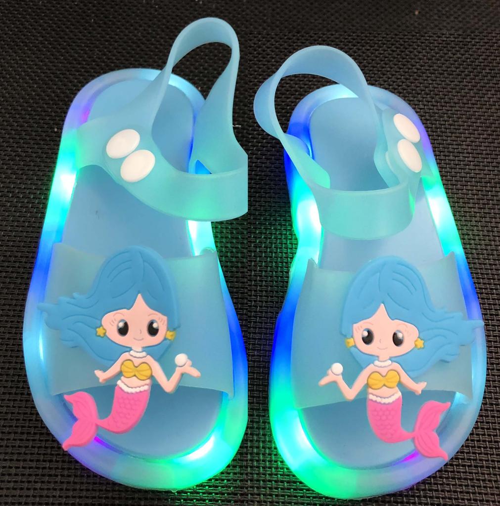 Mädchen Hausschuhe Kinder Einhorn LED Kinder Hausschuhe Baby Sandalen Kinderschuhe für Mädchen Jungen Leuchtende Schuhe Kleinkind