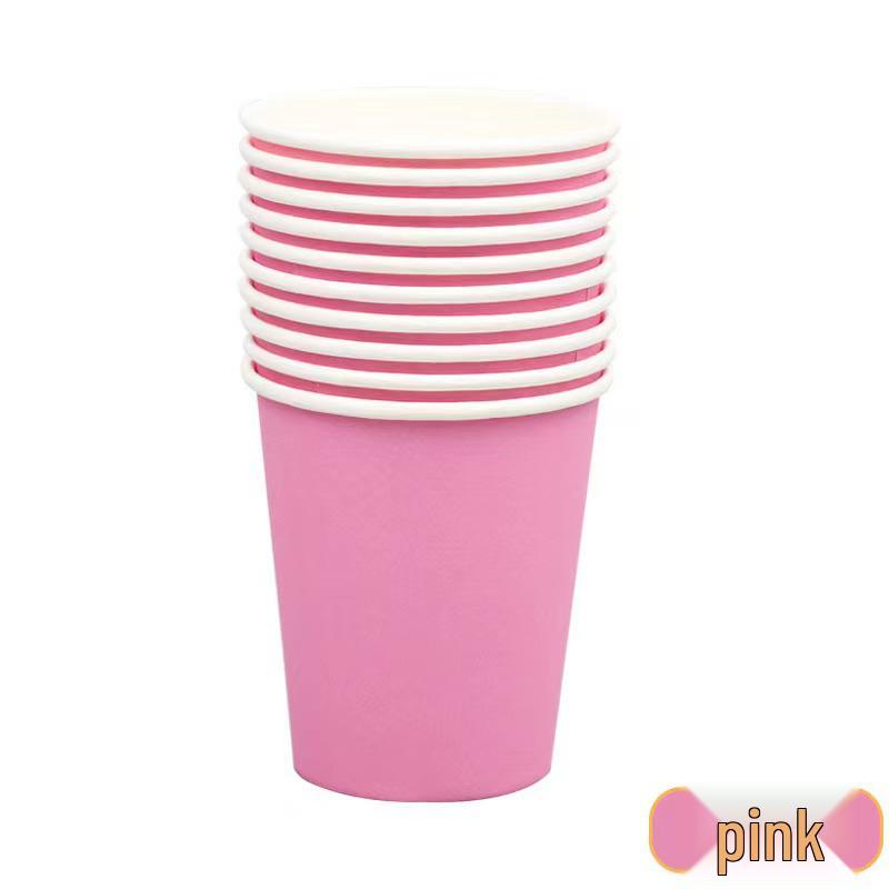 Vasos de Papel Rayados de Colores para Decoración de Fiesta y Celebraciones