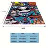 1pc The Nightmare Before Christmas Printing Blanket - Soft, All-Season Throw for Living Room, Bedroom,Personalized Gift with Adorable Cartoon Design