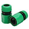 1Pcs Green Quick Connect 4-Point Water Connector, Universal Gardening Watering And Car Washing Water Pipe Quick Connect Accessory